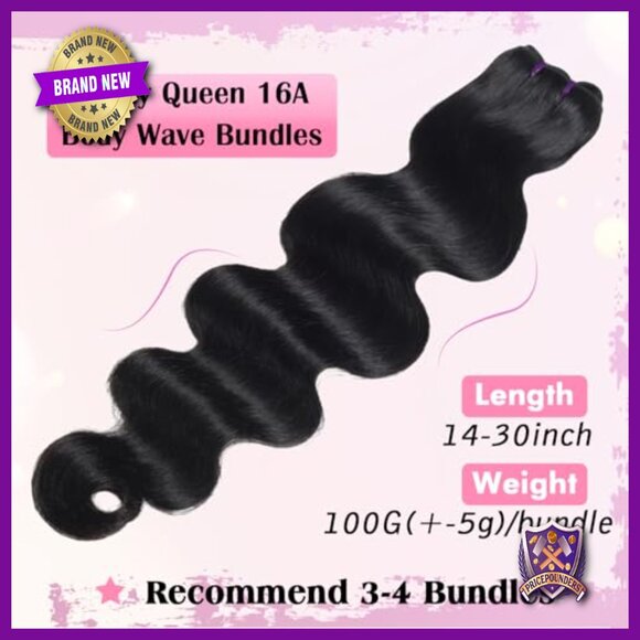 Body Wave Human Hair Extensions 3 Bundles 22 20 18 Inch Virgin Remy main image 5